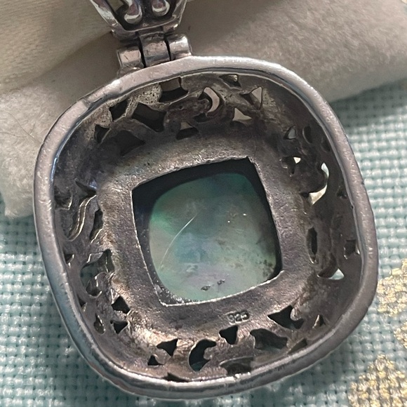 Stunning abalone pendant sterling silver - Picture 3 of 3